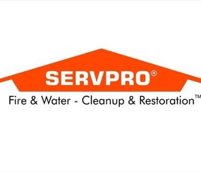 SERVPRO orange house logo in front of a white background