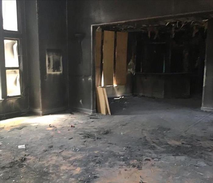 fire debris in open room fire damage near me near wilhaggin near elmhurst near sacramento near carmichael